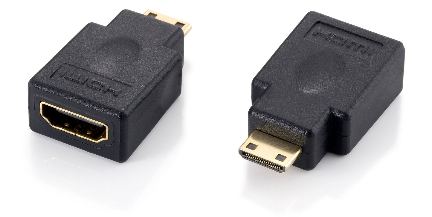 Equip - 118914 cambiador de género para cable HDMI A HDMI C Negro