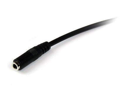 StarTech.com - Cable de 1m de Extensión Alargador de Auriculares Headset Mini-Jack 3 5mm 4 pines Macho a Hembra