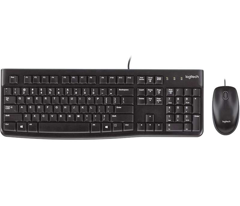 Logitech - Desktop MK120 teclado Ratón incluido USB QWERTY Español Negro