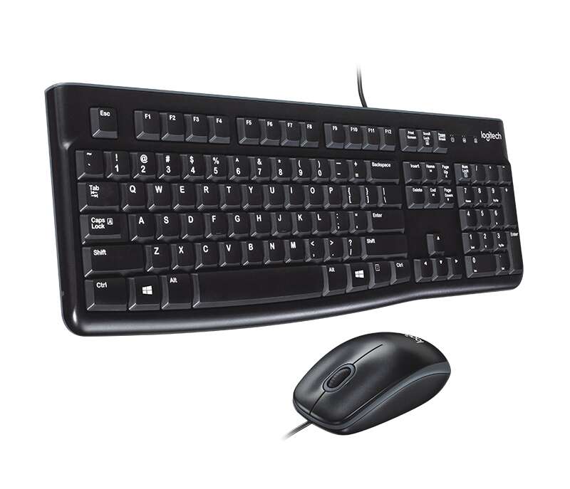 Logitech - Desktop MK120 teclado Ratón incluido USB QWERTY Español Negro