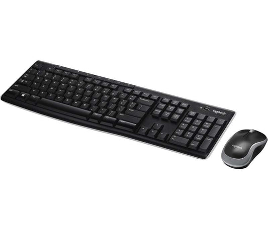 Logitech - Wireless Combo MK270 teclado Ratón incluido Hogar USB QWERTY Español Negro