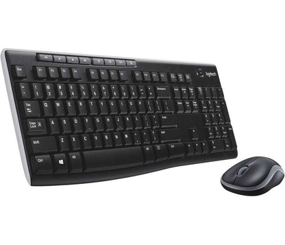 Logitech - Wireless Combo MK270 teclado Ratón incluido Hogar USB QWERTY Español Negro