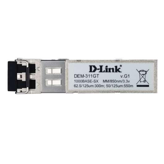 D-Link - DEM-311GT red modulo transceptor Fibra óptica 1000 Mbit/s SFP 850 nm