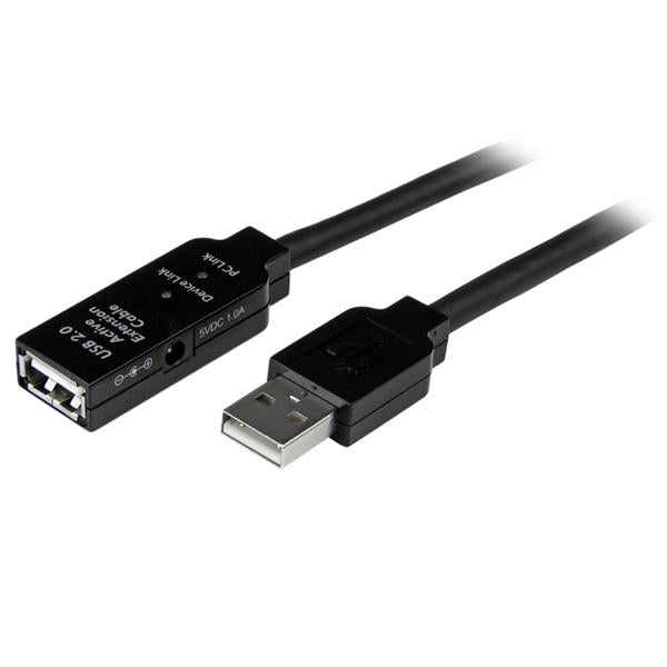 StarTech.com - Cable de 25m USB 2.0 de Extensión Activo Macho a Hembra - Alargador Extensor Amplificado