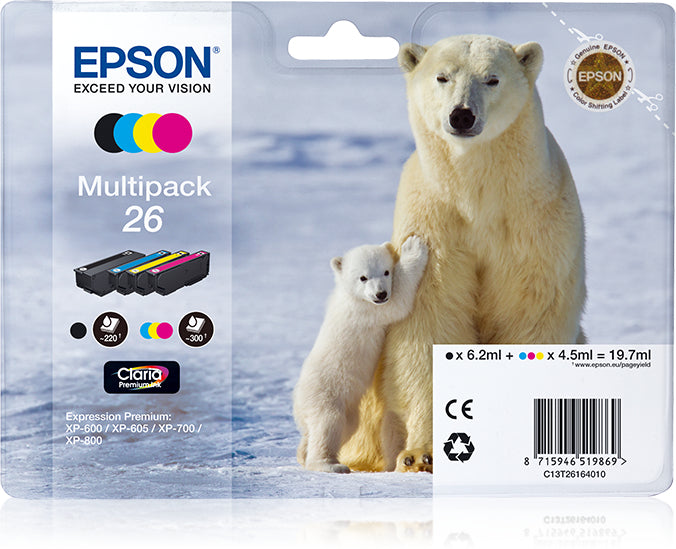 Epson Polar bear Multipack 26 4 colores