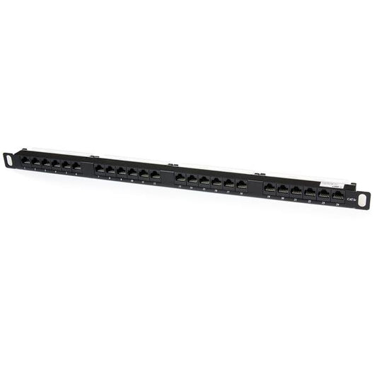 StarTech.com - Panel de Parcheo de 24 Puertos RJ45 Cat5e 110 - 0 5U Montaje en Rack - Patch Panel