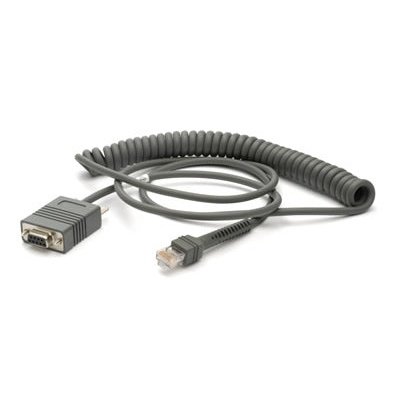 Zebra - RS232 Cable cable de señal 2 7 m Gris