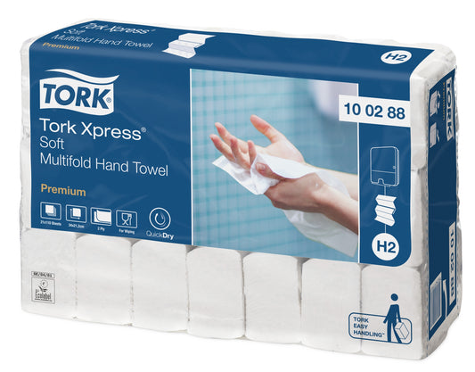 Tork - Premium Toalla entredoblada Grande Suave -  Pack 1 Unidad - 100288