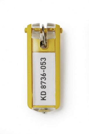 Durable - Key Clip Amarillo 6 pieza(s)