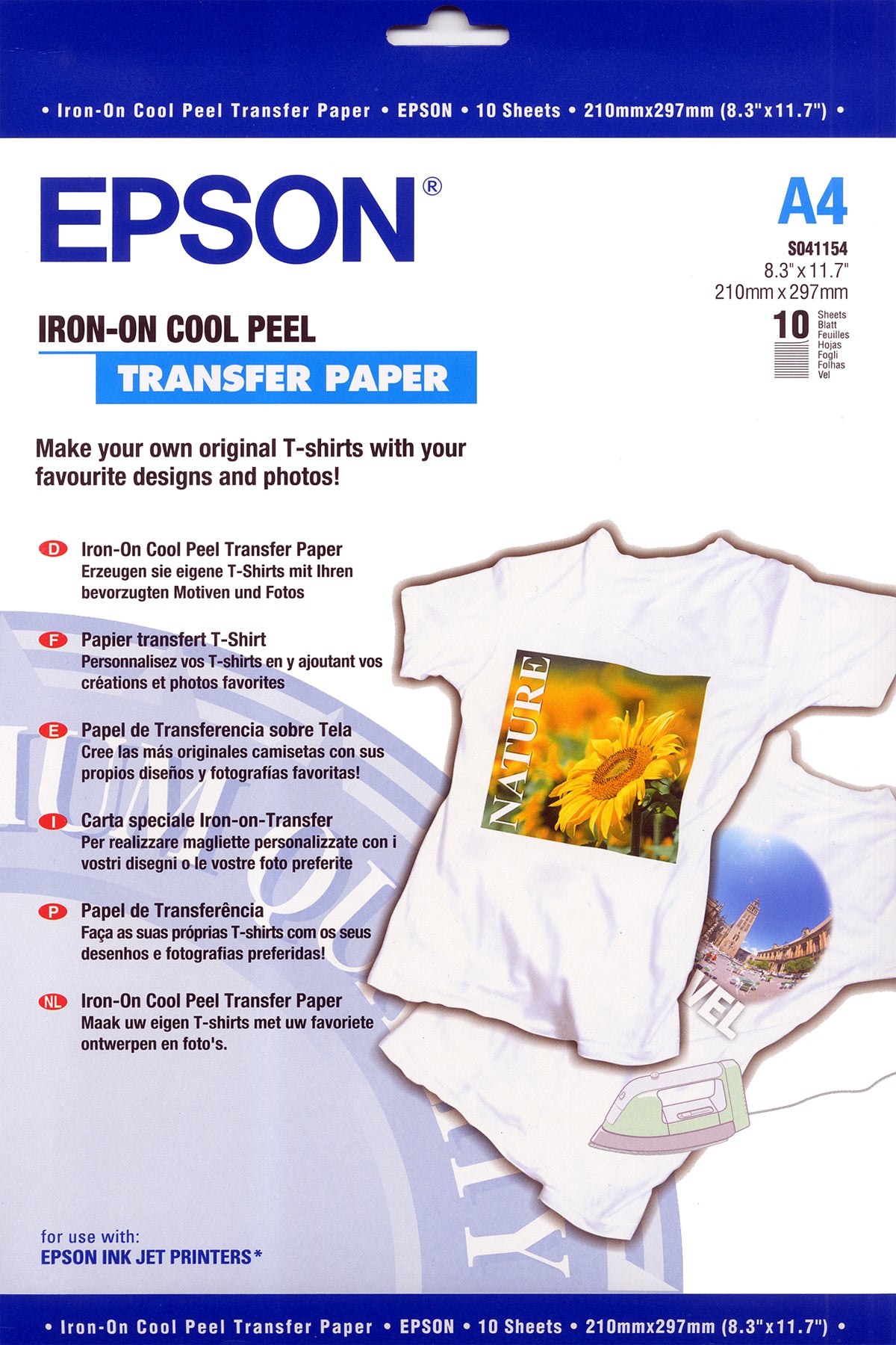 Epson - Iron-on-Transfer Paper - A4 - 10 hojas