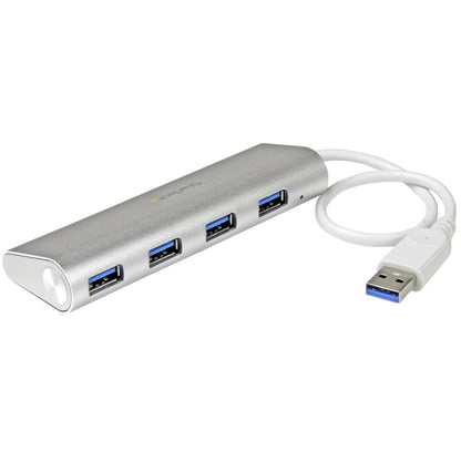 StarTech.com - Hub Ladrón USB 3.0 de 4 Puertos - Hub Concentrador USB-A - Alimentado por el Bus - 5Gbps - Hub USB Portátil - Carcasa Resistente