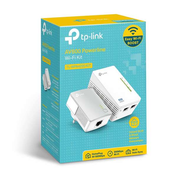 TP-Link - TL-WPA4220 KIT adaptador de red PowerLine 300 Mbit/s Ethernet Wifi Blanco 1 pieza(s)