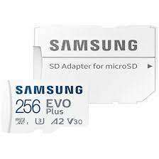 Samsung EVO Plus Tarjeta Micro SDXC 256GB UHS-I U3 Clase 10 con Adaptador 1 pieza(s)