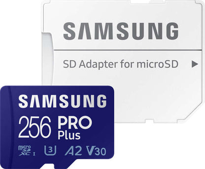 Samsung PRO Plus Tarjeta Micro SDXC 256GB UHS-I U3 Clase 10 con Adaptador 1 pieza(s)