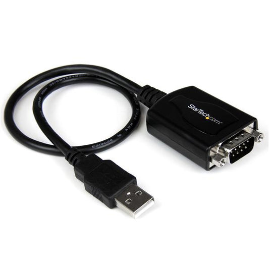 StarTech.com - Cable Profesional de 0 3m USB a Puerto Serie Serial RS232 DB9 con Retención del Puerto COM