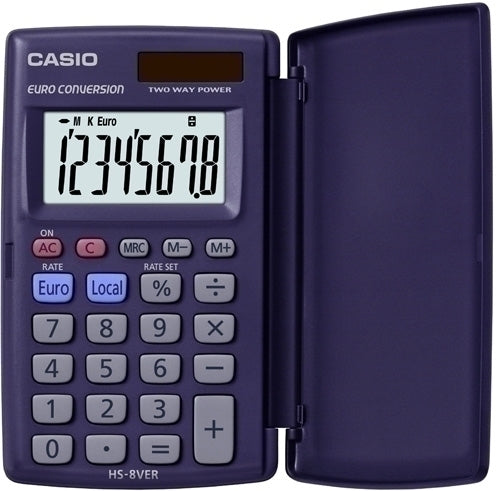 Casio - CALCULADORA BOLS.CASIO  8 DIG. HS-8VER