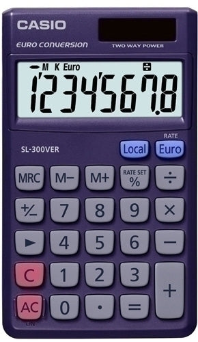 Casio - CALCULADORA BOLS.CASIO  8 DIG. SL-300VER