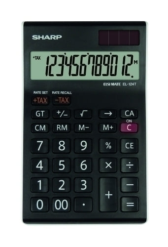 Sharp - CALCULADORA SOBR.SHARP 12 DIG. EL-124T