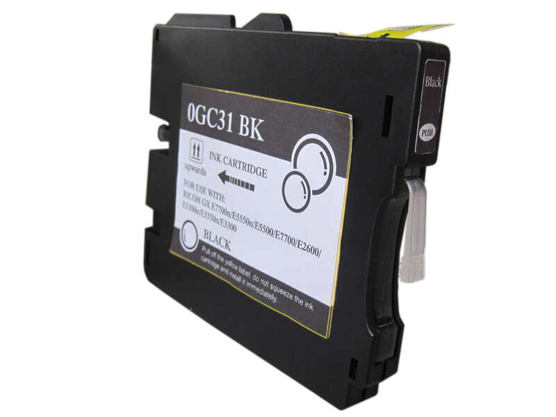 Ricoh GC31K Negro Cartucho de Tinta Pigmentada Generico - Reemplaza 405688/405701 Tintasmurcia.com