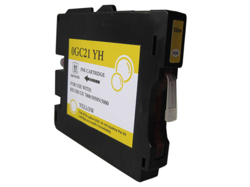 Ricoh GC21Y Amarillo Cartucho de Tinta Pigmentada Generico - Reemplaza 405535/405539 Tintasmurcia.com