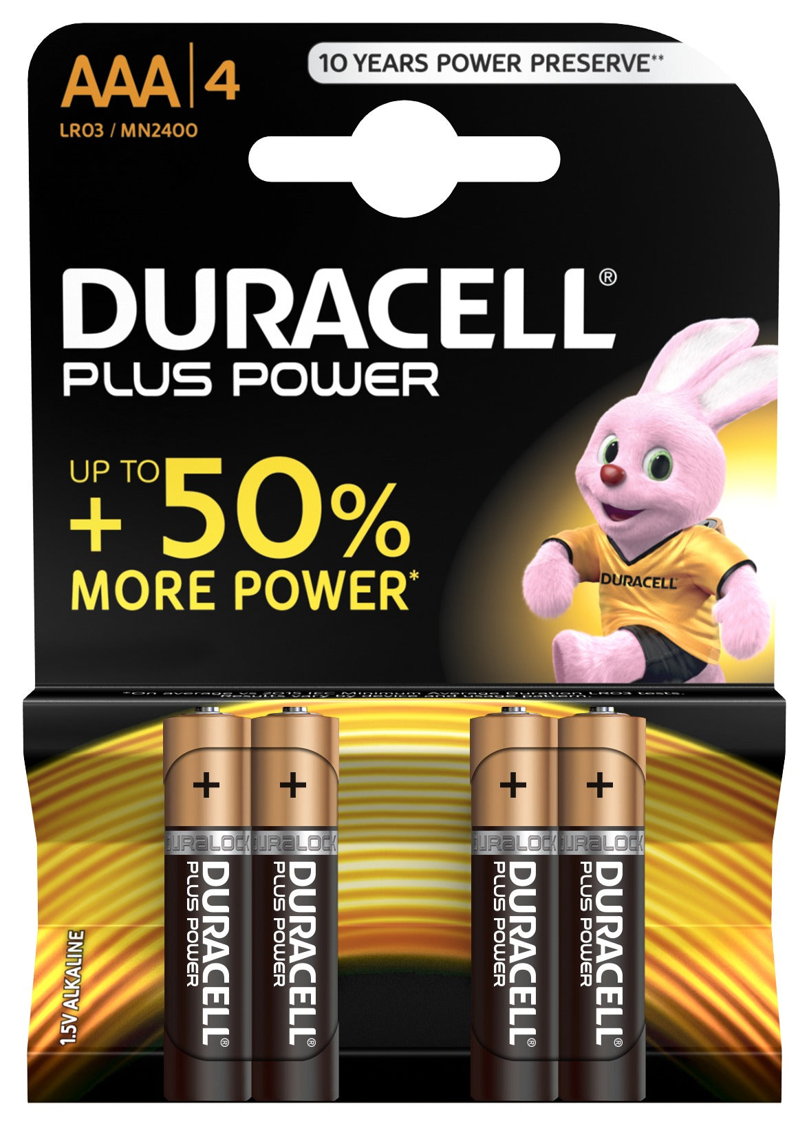 Duracell - Plus Power Batería de un solo uso AAA Alcalino