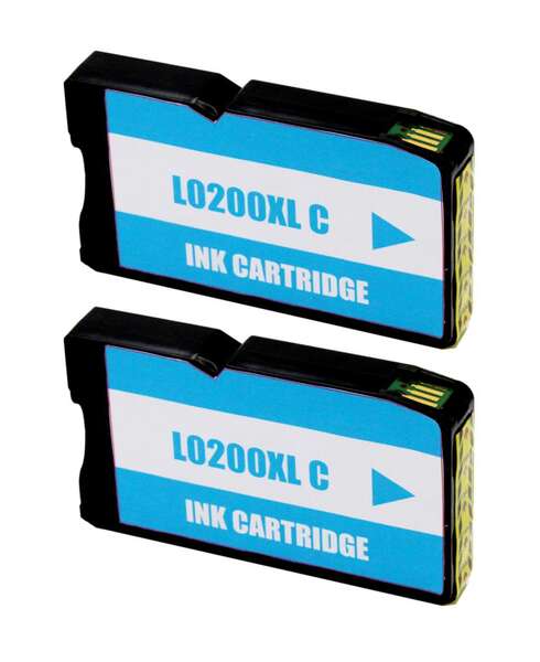 Lexmark 200XL Cyan Pack 2 Cartuchos de Tinta Genericos - Reemplaza 14L0198 Tintasmurcia.com