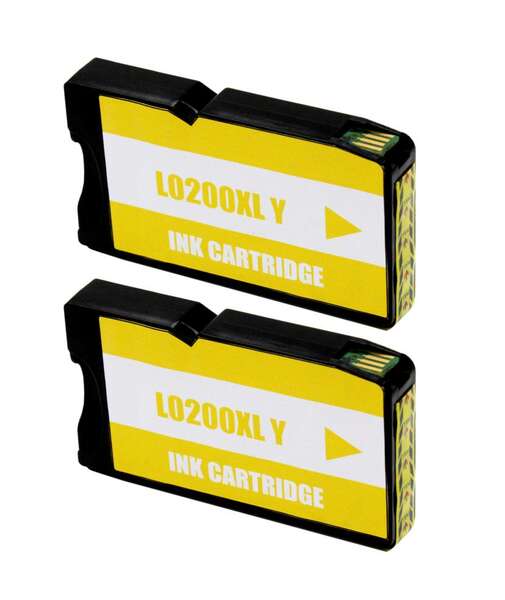 Lexmark 200XL Amarillo Pack 2 Cartuchos de Tinta Genericos - Reemplaza 14L0200 Tintasmurcia.com