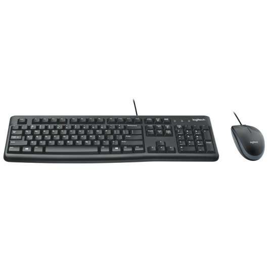 Logitech MK120 Pack USB Teclado + Raton 1000dpi 3 Botones - Uso Ambidiestro - Portugues 1 pieza(s)