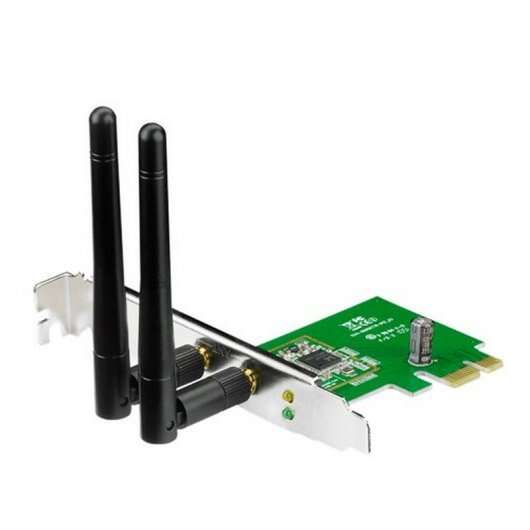 Asus PCE-N15 Adaptador Inalambrico WiFi 11n 300Mbps PCI-e N300 - 2 Antenas Externas - Perfil Bajo 1 pieza(s)