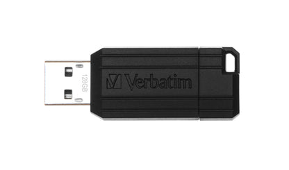 Verbatim - PinStripe - Unidad USB de 128 GB - Negro