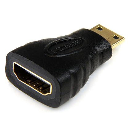 StarTech.com - Adaptador Mini HDMI a HDMI -HDMI Ultra HD 4K 30Hz de Alta Velocidad - HDMI 1.4 - Conectores Chapados en Oro - Adaptador HDMI UHD 4K - Negro