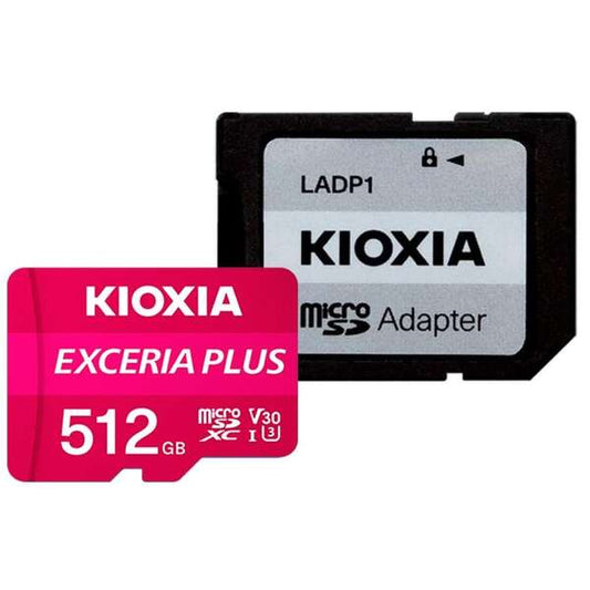 Kioxia Exceria Plus Tarjeta Micro SDXC 512GB UHS-I U3 V30 A1 Clase 10 con Adaptador 1 pieza(s)