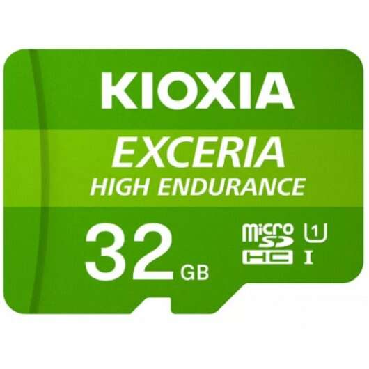 Kioxia Exceria High Endurance Tarjeta Micro SDHC 32GB UHS-I V10 Clase 10 con Adaptador 1 pieza(s)