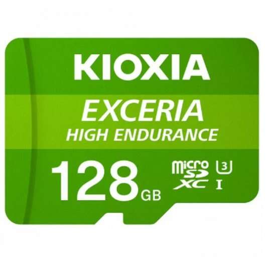 Kioxia Exceria High Endurance Tarjeta Micro SDXC 128GB UHS-I V30 Clase 10 con Adaptador 1 pieza(s)