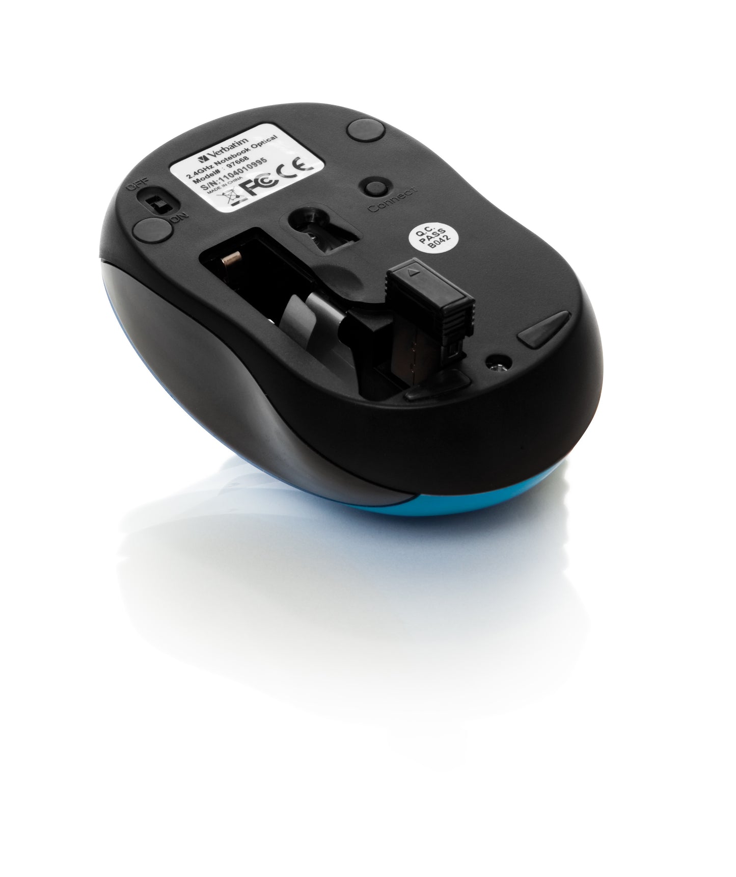 Verbatim - Go Nano ratón Ambidextro RF inalámbrico 1600 DPI