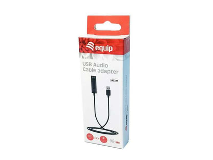 Equip Adaptador de Audio USB-A Macho a 3.5mm Hembra - Control de Volumen - Cable de 0.46m 1 pieza(s)