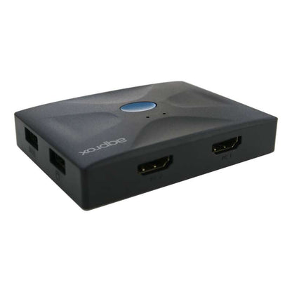 Approx Conmutador KVM HDMI de 2 Puertos y 3 Puertos USB 2.0 1 pieza(s)