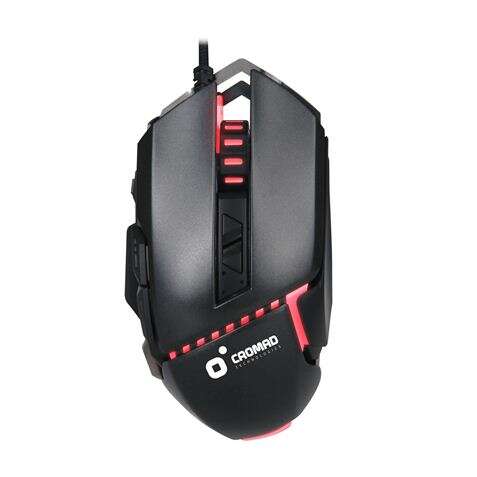 Cromad G320 Raton Gaming USB 3200dpi - 8 Botones - Iluminacion LED Rojo, Amarillo y Verde - Uso Diestro - Cable de 1.50m 1 pieza(s)