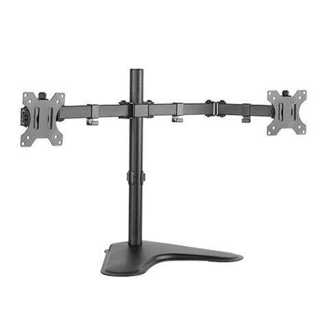 Cromad Soporte de Mesa con Brazos Articulados para 2 Monitores de 13"-32" - Giratorio e Inclinable - Gestion de Cables - VESA 100x100mm 1 pieza(s)