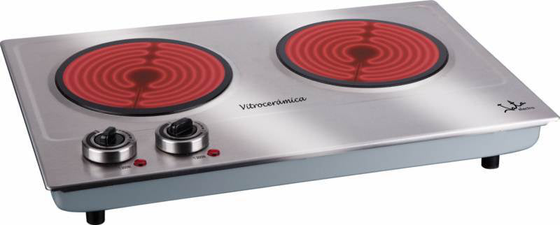 JATA - V532 hobs Acero inoxidable Encimera Cerámico 2 zona(s)