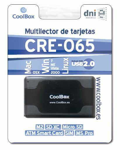 CoolBox - CRE-065 USB 2.0 Negro lector de tarjeta