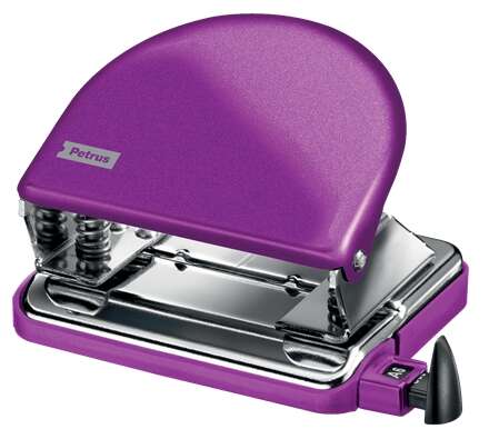 Petrus - TALADRO METALICO MODELO 52 WOW CAPACIDAD 20 HOJAS COLOR MORADO PETRUS 626522