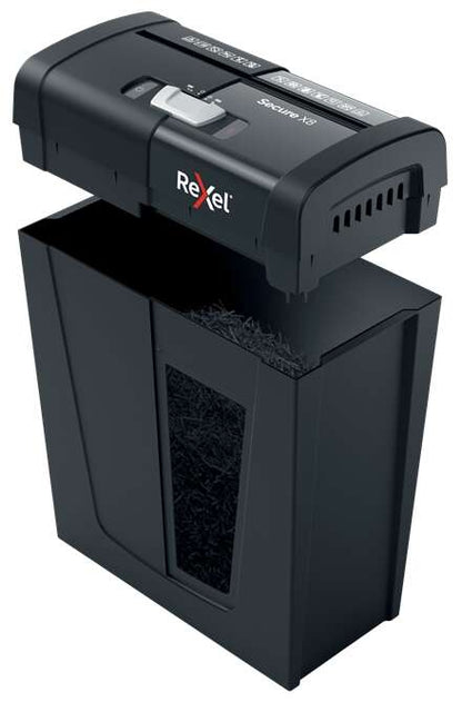 Rexel - Secure X8 triturador de papel Corte cruzado 70 dB Negro