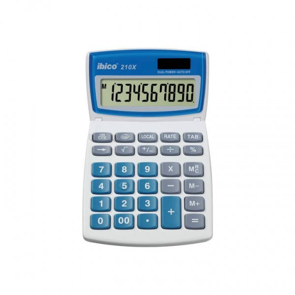 Ibico - 210X calculadora Escritorio Calculadora básica Azul  Blanco