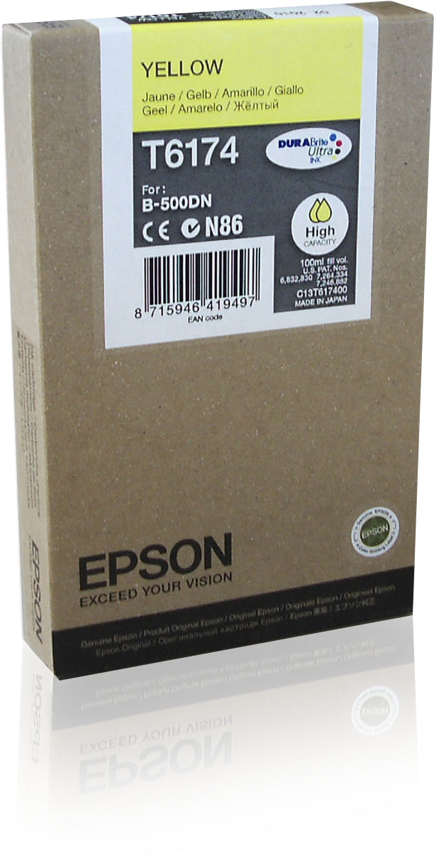 Epson Cartucho T617 amarillo alta capacidad 7k