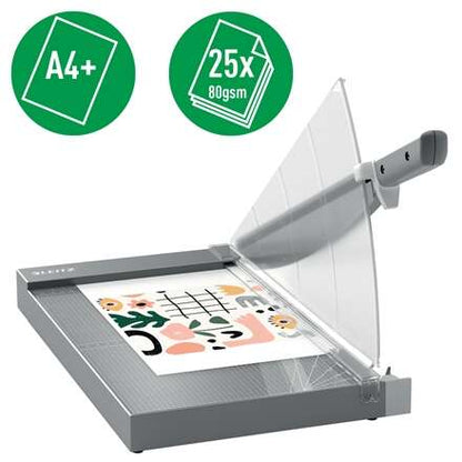 Leitz Precision Office Pro A4+ Guillotina de papel - Recorta hasta 25 Hojas - Formato A4 - Corte Acero Rectificado de Precision 1 pieza(s)