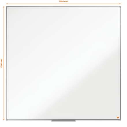 Nobo Essence Pizarra Magnetica de Acero 1200x1200mm - Marco de Aluminio Anodizado - Bandeja para Rotuladores - Color Blanco 1 pieza(s)