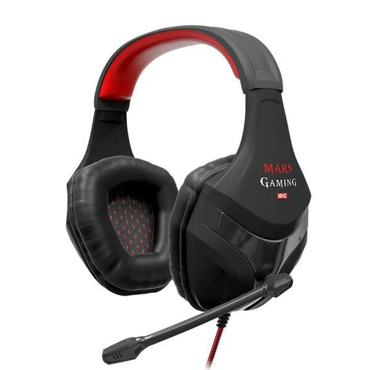 Mars Gaming MH2 Auriculares Gaming con Microfono Plegable - Diadema Ajustable - Almohadillas Acolchadas - Control en Auricular - Cable Trenzado de 2m 1 pieza(s)