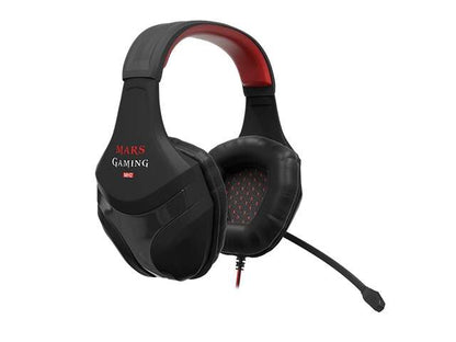 Mars Gaming MH2 Auriculares Gaming con Microfono Plegable - Diadema Ajustable - Almohadillas Acolchadas - Control en Auricular - Cable Trenzado de 2m 1 pieza(s)