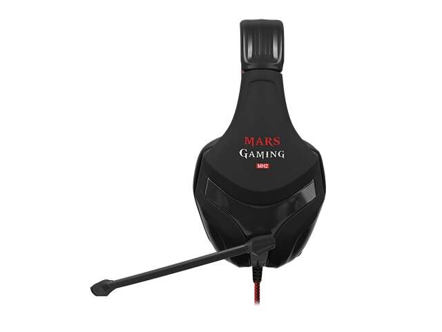 Mars Gaming MH2 Auriculares Gaming con Microfono Plegable - Diadema Ajustable - Almohadillas Acolchadas - Control en Auricular - Cable Trenzado de 2m 1 pieza(s)